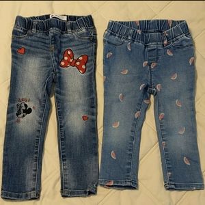 Bundle of 2 baby Gap jeans 3T